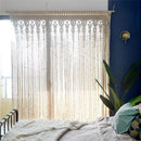 GobekUsa Hand-woven Macrame Door Curtain Bohemia Wall Hanging Tapestry For Home Window Doorway Bedroom Living Room Wedding Backdrop Decor