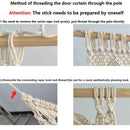 GobekUsa Hand-woven Macrame Door Curtain Bohemia Wall Hanging Tapestry For Home Window Doorway Bedroom Living Room Wedding Backdrop Decor
