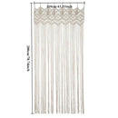 GobekUsa Hand-woven Macrame Door Curtain Bohemia Wall Hanging Tapestry For Home Window Doorway Bedroom Living Room Wedding Backdrop Decor