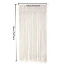 GobekUsa Hand-woven Macrame Door Curtain Bohemia Wall Hanging Tapestry For Home Window Doorway Bedroom Living Room Wedding Backdrop Decor