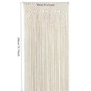 GobekUsa Hand-woven Macrame Door Curtain Bohemia Wall Hanging Tapestry For Home Window Doorway Bedroom Living Room Wedding Backdrop Decor