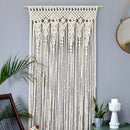 GobekUsa Hand-woven Macrame Door Curtain Bohemia Wall Hanging Tapestry For Home Window Doorway Bedroom Living Room Wedding Backdrop Decor