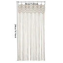 GobekUsa Hand-woven Macrame Door Curtain Bohemia Wall Hanging Tapestry For Home Window Doorway Bedroom Living Room Wedding Backdrop Decor