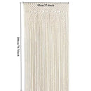 GobekUsa Hand-woven Macrame Door Curtain Bohemia Wall Hanging Tapestry For Home Window Doorway Bedroom Living Room Wedding Backdrop Decor