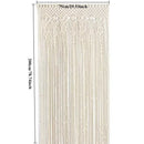 GobekUsa Hand-woven Macrame Door Curtain Bohemia Wall Hanging Tapestry For Home Window Doorway Bedroom Living Room Wedding Backdrop Decor