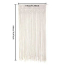 GobekUsa Hand-woven Macrame Door Curtain Bohemia Wall Hanging Tapestry For Home Window Doorway Bedroom Living Room Wedding Backdrop Decor
