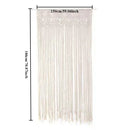 GobekUsa Hand-woven Macrame Door Curtain Bohemia Wall Hanging Tapestry For Home Window Doorway Bedroom Living Room Wedding Backdrop Decor