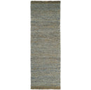 Hand Woven Modern Style Gray and Brown Jute Art Silk Chevron Pattern Area Rug
