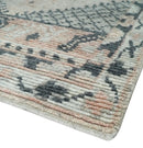 Blended Wool Hand Woven Area Rug Peach Beige Charcoal Multi Size by The Rug Decor