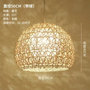 GobekUsa Hand Woven Rattan Pendant Lights Chandelier Bamboo Modern Living Room Decor