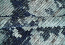 Silver Blue Charcoal Abstract Trellis Moroccan Wool Area Rug by The Rug Decor
