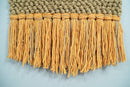 Hand Woven Wool Tapestry Gold and Camel Bohemian Modern Wall Hanging | WH10