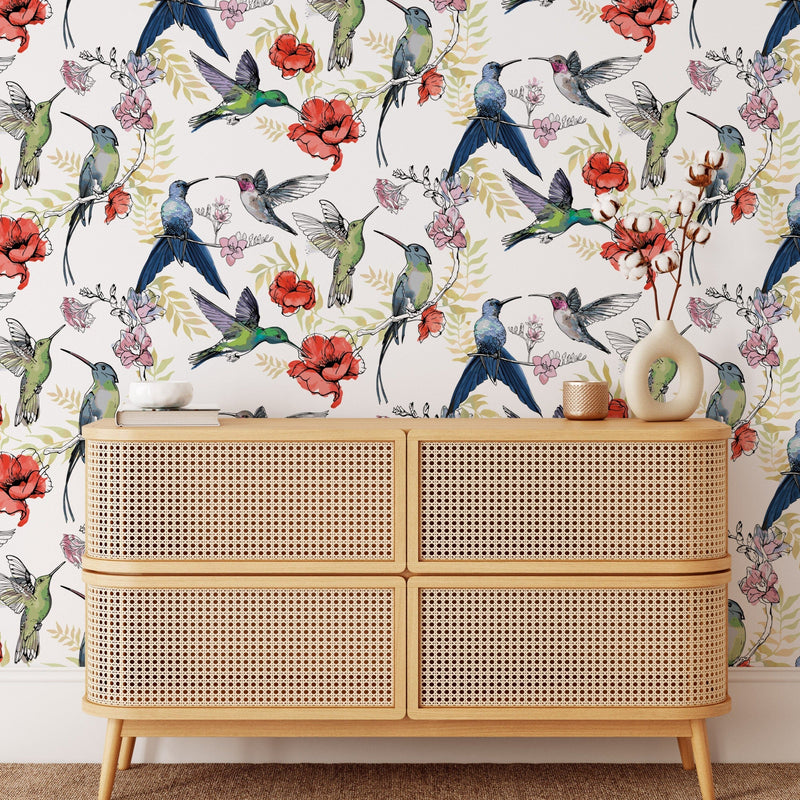 Hummingbird Wallpaper Peel and Stick