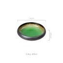 GobekUsa Elegant Ceramic Sushi Plate - Handcrafted Japanese Style