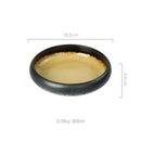 GobekUsa Elegant Ceramic Sushi Plate - Handcrafted Japanese Style
