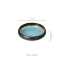 GobekUsa Elegant Ceramic Sushi Plate - Handcrafted Japanese Style