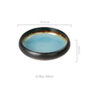 GobekUsa Elegant Ceramic Sushi Plate - Handcrafted Japanese Style