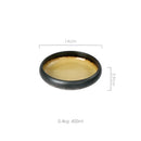 GobekUsa Elegant Ceramic Sushi Plate - Handcrafted Japanese Style