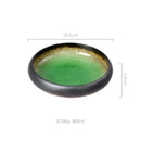 GobekUsa Elegant Ceramic Sushi Plate - Handcrafted Japanese Style