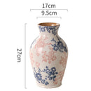 GobekUsa Blue & White Ceramic Vase, Chinese-style Handcrafted Flower Vase - Home Decoration