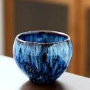 Handcrafted crackle glaze ceramic coffee cup dining room drinkware by Decorbites