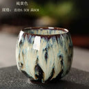 Handcrafted crackle glaze kung fu tea cup set dining room drinkware by Decorbites