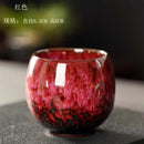 Handcrafted crackle glaze kung fu tea cup set dining room drinkware by Decorbites