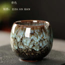 Handcrafted crackle glaze kung fu tea cup set dining room drinkware by Decorbites
