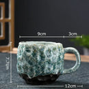 Handcrafted earthy hammer pattern porcelain mugs kitchen set of 2 by Decorbites