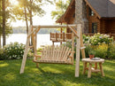 Handcrafted Patio Wooden Swing by Cedar Creek Rustic Furniture