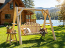 Handcrafted Patio Wooden Swing by Cedar Creek Rustic Furniture