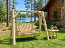 Handcrafted Patio Wooden Swing by Cedar Creek Rustic Furniture