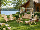 Handcrafted Patio Wooden Swing by Cedar Creek Rustic Furniture