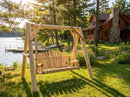Handcrafted Patio Wooden Swing by Cedar Creek Rustic Furniture