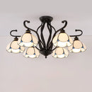 GobekUsa Handcrafted Tiffany Glass Chandelier for Living Room Ceiling