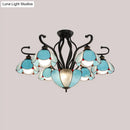 GobekUsa Handcrafted Tiffany Glass Chandelier for Living Room Ceiling
