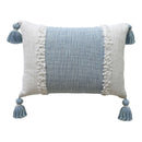Handloom Woven Textured Decorative Pillow With Insert