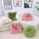Handmade 3d chrysanthemum flower cushion cover living room pillow by Decorbites
