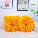 Handmade 3d chrysanthemum flower cushion cover living room pillow by Decorbites