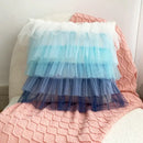 Handmade 3d chrysanthemum flower cushion cover living room pillow by Decorbites