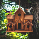 GobekUsa Handmade 6-Hole Hanging Bird House