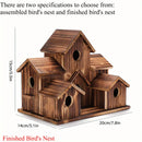GobekUsa Handmade 6-Hole Hanging Bird House