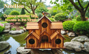 GobekUsa Handmade 6-Hole Hanging Bird House