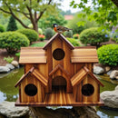 GobekUsa Handmade 6-Hole Hanging Bird House