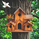 GobekUsa Handmade 6-Hole Hanging Bird House