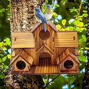 GobekUsa Handmade 6-Hole Hanging Bird House