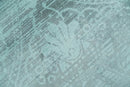 Handmade 6.8x9.10 Floral Blue Turquois Blended Wool and Bamboo Silk Area Rug