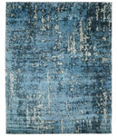 Bamboo Silk Wool Area Rug 8x10 - Contemporary