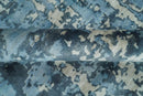 Handmade 8x10 Blue and Ivory Bamboo Silk Area Rug