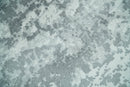 Handmade 7.10x9.9 Abstract Ivory and Gray Blended Wool and Bamboo Silk Area Rug